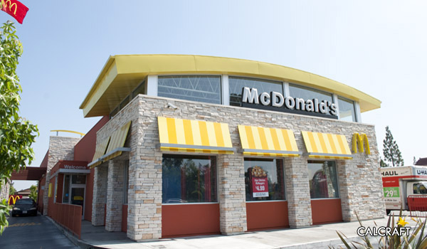 CALCRAFT is your one-stop shop for all Manufacturing, Branding, and Construction projects within the Fast-Food Restaurant Industry, McDonalds Fast Food Restaurant
