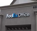 Exterior Re-model of FedEx Office including finished sign